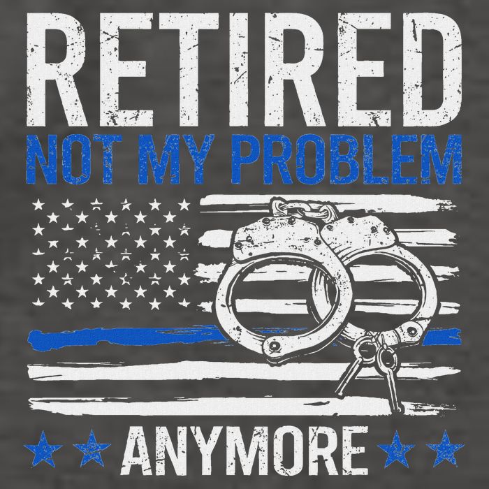 Funny Retired Police Officer Law Enforcement Retirement Vector Backpack