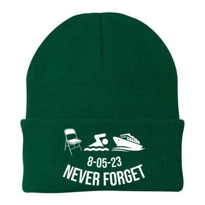 Funny River Pontoon Viral Boat Brawl Meme Alabama Boat Fight Knit Cap Winter Beanie