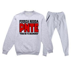 Fuerza Regida Pnte Pero No Te Enamores Premium Crewneck Sweatsuit Set