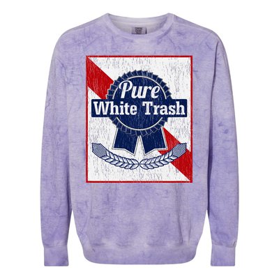 Funny Redneck Pure White Trash Colorblast Crewneck Sweatshirt