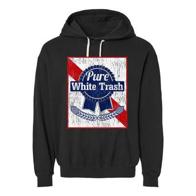 Funny Redneck Pure White Trash Garment-Dyed Fleece Hoodie