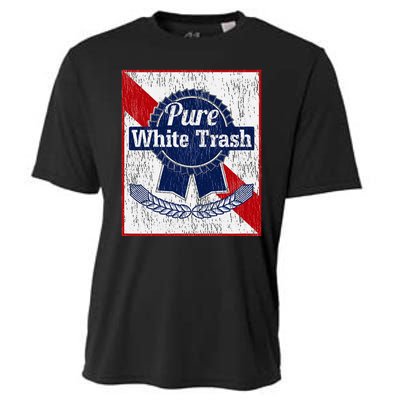 Funny Redneck Pure White Trash Cooling Performance Crew T-Shirt