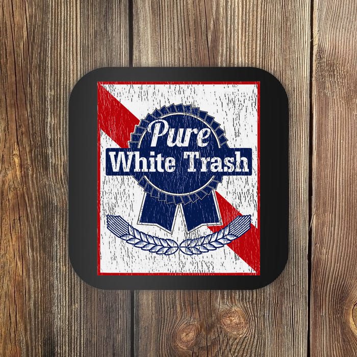 Funny Redneck Pure White Trash Coaster