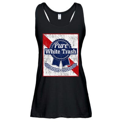 Funny Redneck Pure White Trash Ladies Essential Flowy Tank