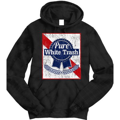 Funny Redneck Pure White Trash Tie Dye Hoodie