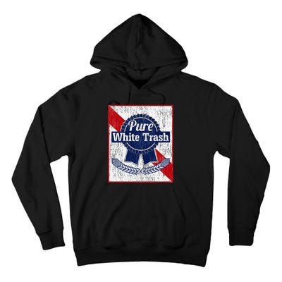 Funny Redneck Pure White Trash Tall Hoodie