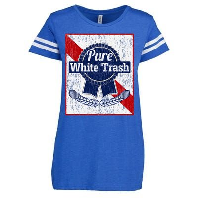 Funny Redneck Pure White Trash Enza Ladies Jersey Football T-Shirt