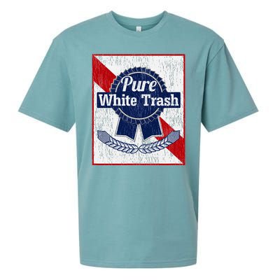 Funny Redneck Pure White Trash Sueded Cloud Jersey T-Shirt