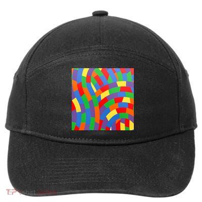 Fun Rise Pattern 7-Panel Snapback Hat