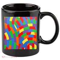 Fun Rise Pattern 11oz C Handle Ceramic Mug