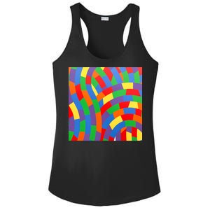 Fun Rise Pattern Ladies PosiCharge Competitor Racerback Tank