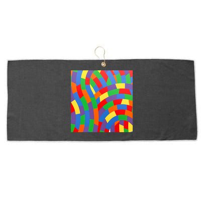 Fun Rise Pattern Large Microfiber Waffle Golf Towel
