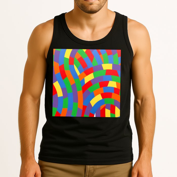 Fun Rise Pattern Tank Top