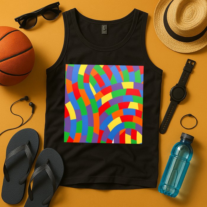 Fun Rise Pattern Tank Top