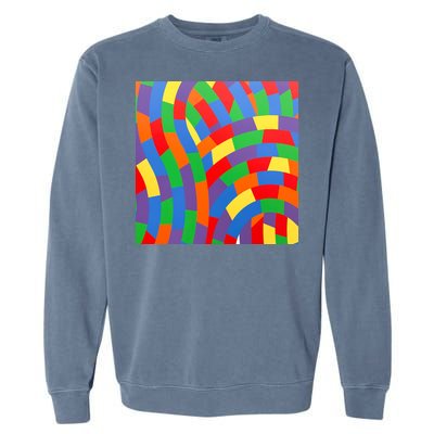 Fun Rise Pattern Garment-Dyed Sweatshirt