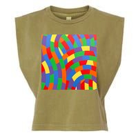 Fun Rise Pattern Garment-Dyed Women's Muscle Tee