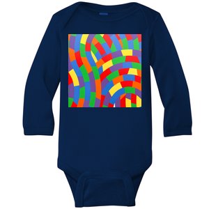 Fun Rise Pattern Baby Long Sleeve Bodysuit