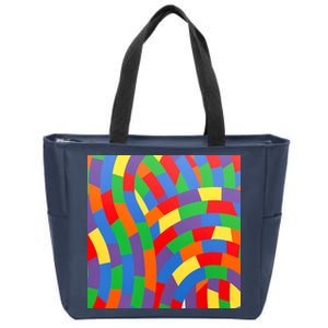 Fun Rise Pattern Zip Tote Bag