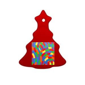 Fun Rise Pattern Ceramic Tree Ornament