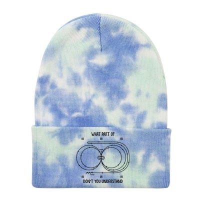 Funny Reining Pattern Equestrian Western Horse Riding Funny Gift Tie Dye 12in Knit Beanie