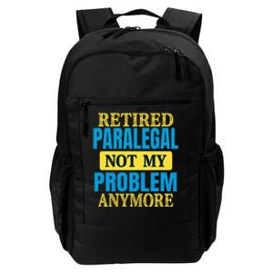 Funny Retired Paralegal Joke Retirement Party Daily Commute Backpack