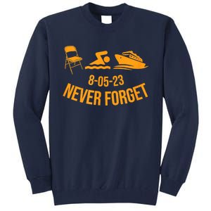 Funny River Pontoon Viral Boat Brawl Meme Alabama Boat Fight Tall Sweatshirt