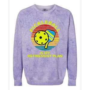 Funny Retirement Pickleball Apparel Pickle Ball Colorblast Crewneck Sweatshirt