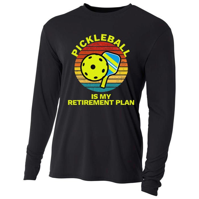 Funny Retirement Pickleball Apparel Pickle Ball Cooling Performance Long Sleeve Crew