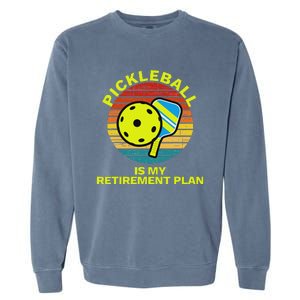 Funny Retirement Pickleball Apparel Pickle Ball Garment-Dyed Sweatshirt