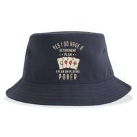 Funny Retirement Poker Gift For Retired Poker Player Sustainable Bucket Hat