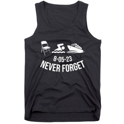 Funny River Pontoon Viral Boat Brawl Meme Alabama Boat Fight Tank Top