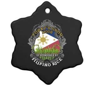 Filipino Rice Pinoy Puns Philippines Gift Ceramic Star Ornament