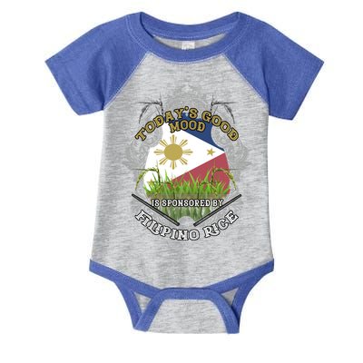 Filipino Rice Pinoy Puns Philippines Gift Infant Baby Jersey Bodysuit