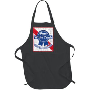 Funny Redneck Pure White Trash Gift Full-Length Apron With Pockets