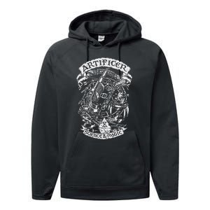 Fantasy Role Playing Game Artificer Performance Fleece Hoodie