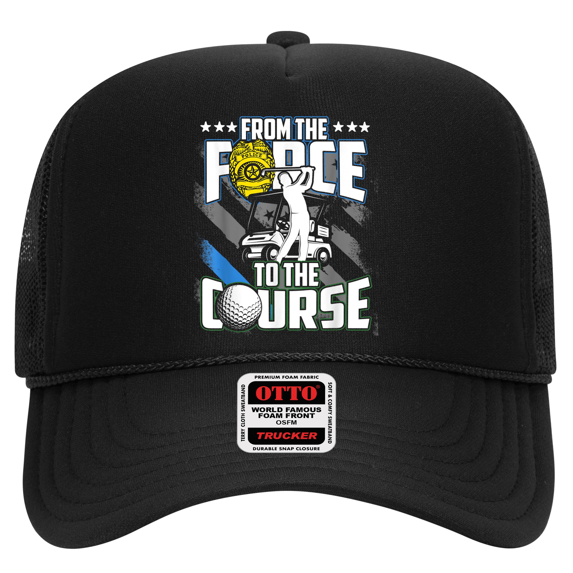 Funny Retired Police Officer Golf Retirement Gift Hat