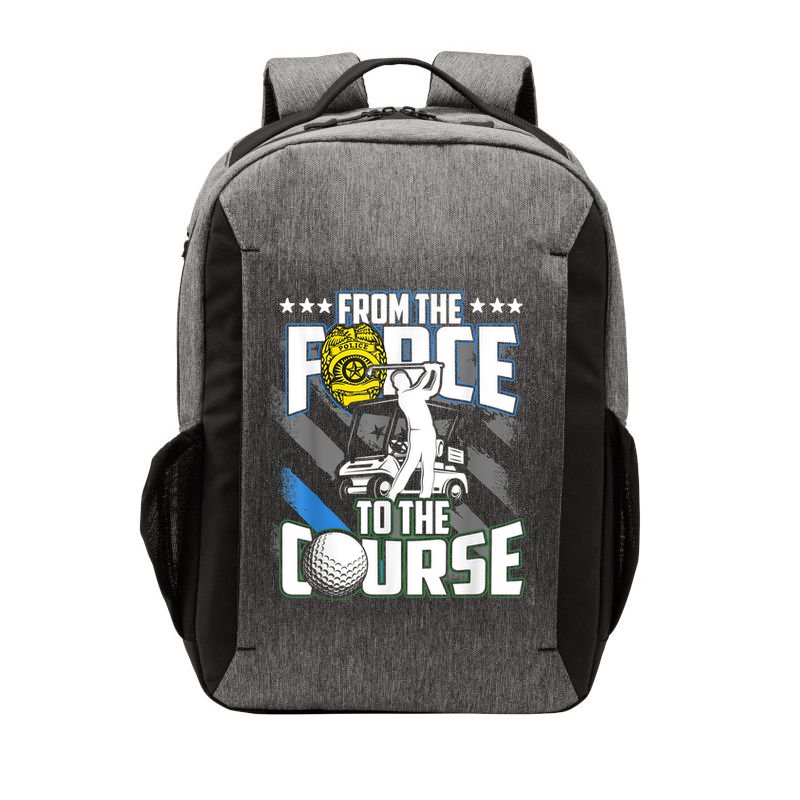 Funny Retired Police Officer Golf Retirement Gift Vector Backpack
