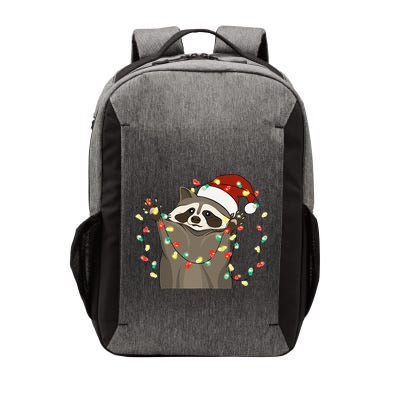 Festive Raccoon Pajamas Christmas Tree Lights Raccoon Lover Vector Backpack