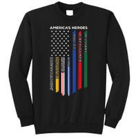 First Responders Police Military Firefighter Nurse Sweatshirt