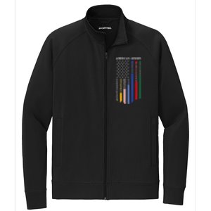 First Responders Police Military Firefighter Nurse Stretch Full-Zip Cadet Jacket