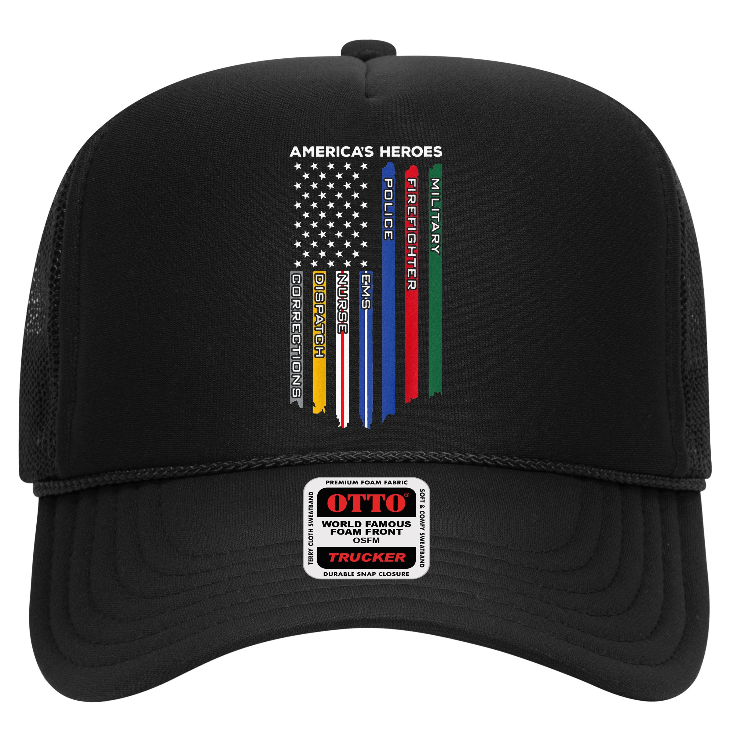 First Responders Police Military Firefighter Nurse Hat