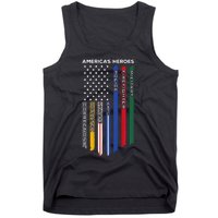 First Responders Police Military Firefighter Nurse Tank Top