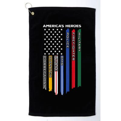 First Responders Police Military Firefighter Nurse Golf Towel
