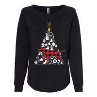 Festive Red Plaid GSP Christmas Tree Ornament Decoration Womens California Wash Sweatshirt