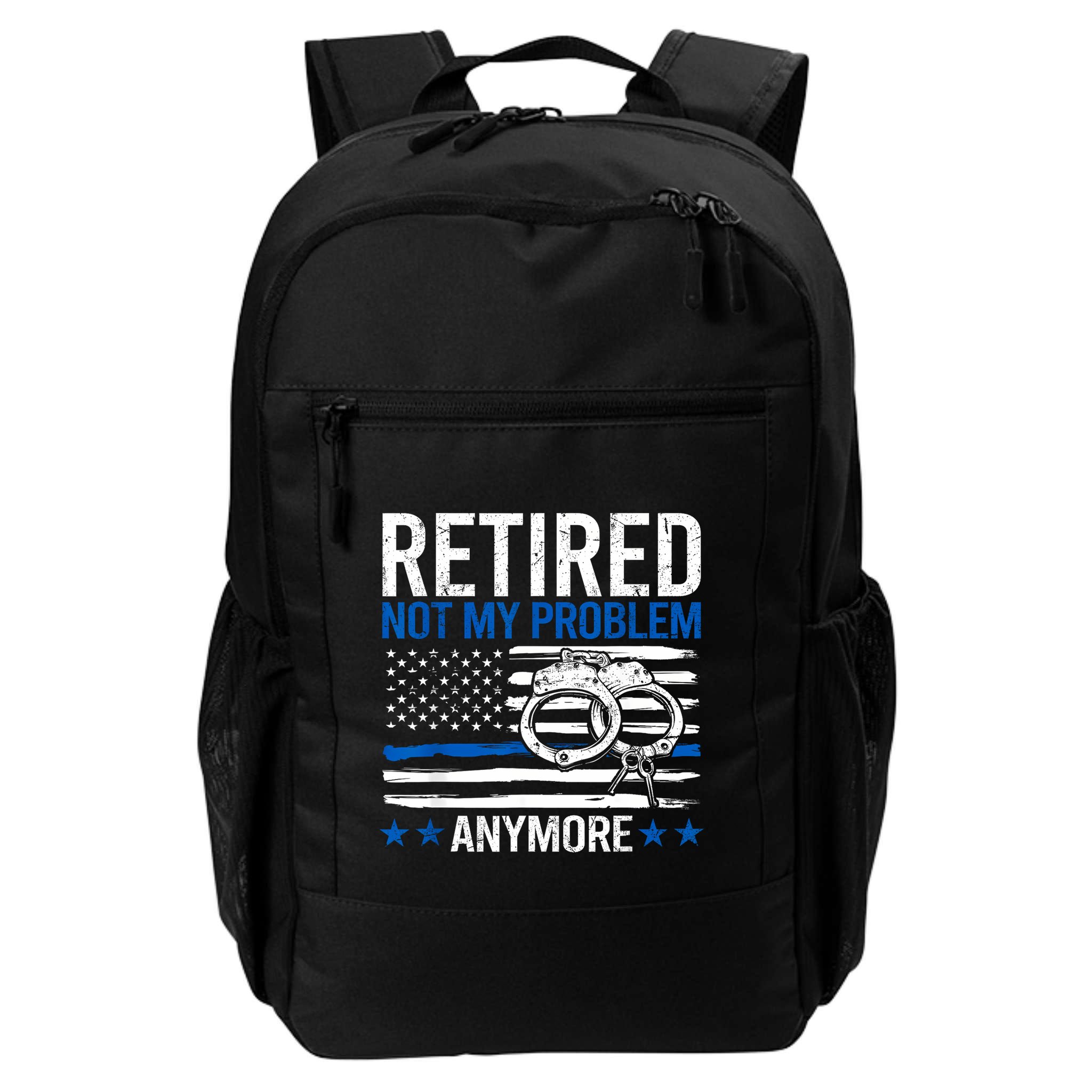 Funny Retired Police Officer Law Enforcement Retirement Backpack