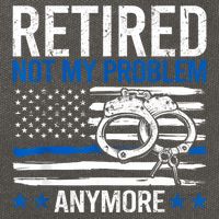 Funny Retired Police Officer Law Enforcement Retirement Cotton Canvas Backpack