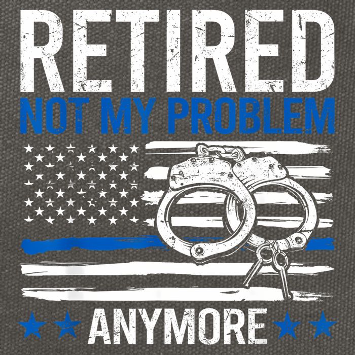 Funny Retired Police Officer Law Enforcement Retirement Cotton Canvas Backpack