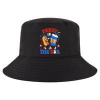 Funny Retro Party In The USA Retro Cartoon Hotdog Soda Pop Drink Cool Comfort Performance Bucket Hat