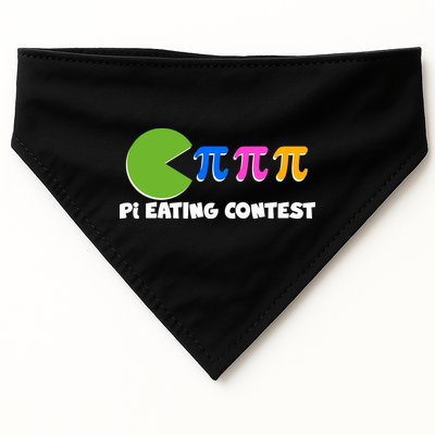 Funny Retro Pi Day 314 Pi Eating Contest Video Game USA-Made Doggie Bandana