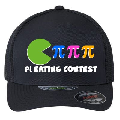 Funny Retro Pi Day 314 Pi Eating Contest Video Game Flexfit Unipanel Trucker Cap